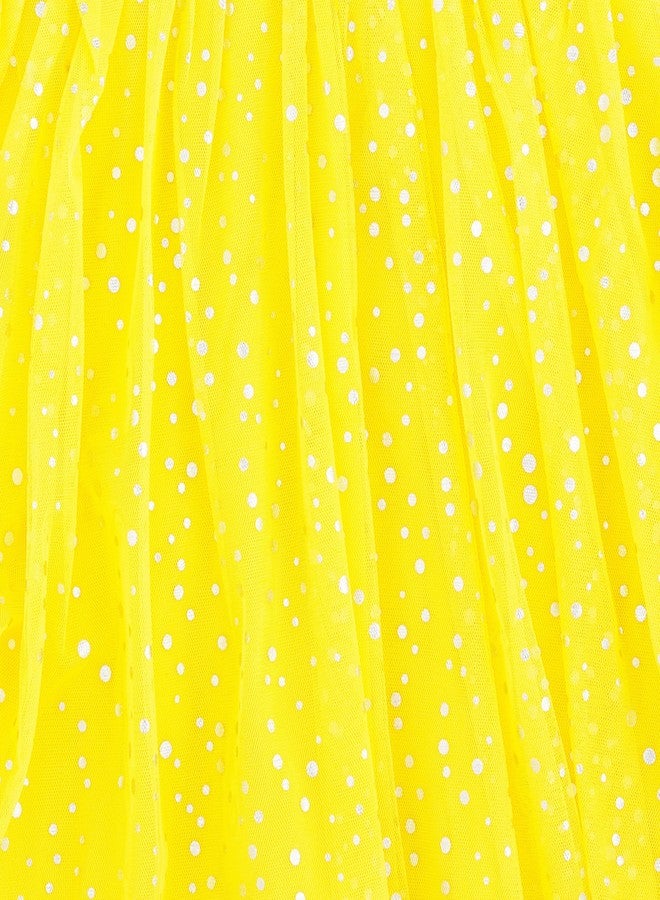 سبونج بوب سكوير بانتس فستان تنكري من التول بتصميم سبونج بوب سكوير بانتس للبنات الصغيرات - متوفر بمقاسات من XS إلى XL - Image 5